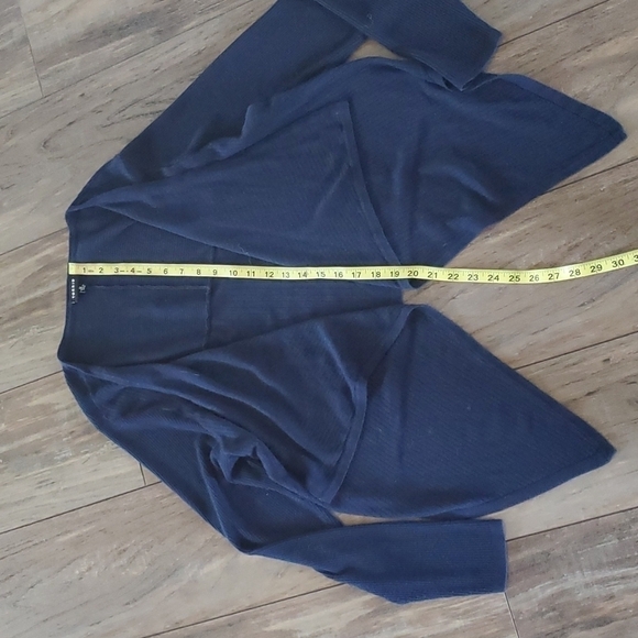 Torrid Women Cardigan Open Front Wrap Waterfall  sweater sz 0 (L/12) - Picture 4 of 8